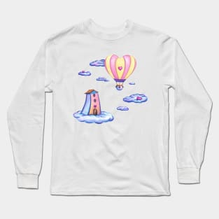 Romantic balloon ride at home Long Sleeve T-Shirt